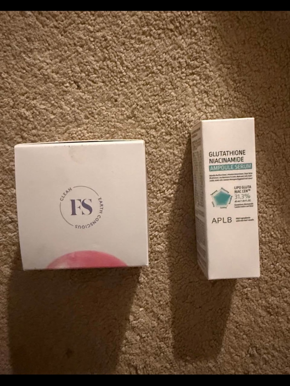 APL Glutathione Niacinamide Ampoule Serum - White with Teal Accent